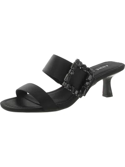 Anne Klein Krystelle Womens Slip On Jeweled Heels In Multi