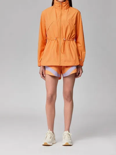 Soia & Kyo Raven Hooded Full-zip Anorak Jacket In Melon In Multi