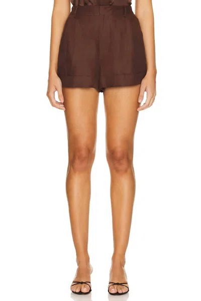 Cami Nyc Ravi Short In Mocha In Multi