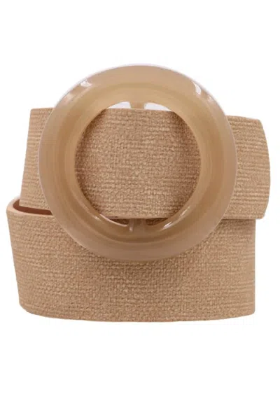 Art Box Women's Acrylic Buckle Belt In Beige In Beige