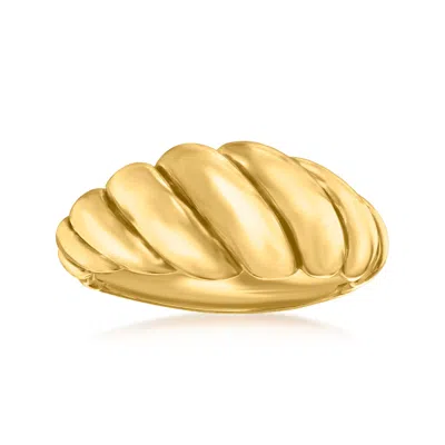 Ross-simons Italian 14kt Yellow Gold Shrimp Ring In Yellow
