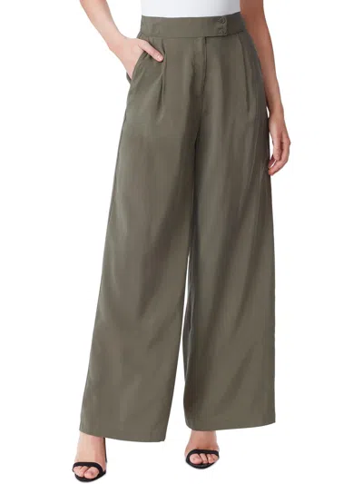 Jessica Simpson Melba Womens Pleated Viscose Wide Leg Pants In Multi