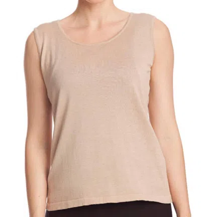 Angel Bra-friendly Tank Top In Champagne In White