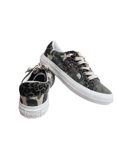 Very G Women's Cosmic 2 Star Sneaker In Khaki In Multi