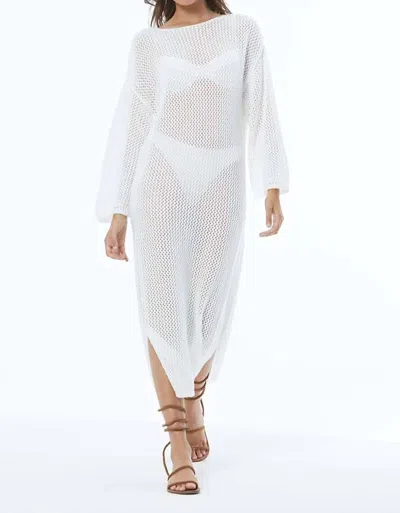 Young Fabulous & Broke Santorini Crochet Coverup Dress In Bone In Multi