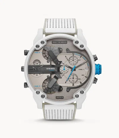 Diesel Men's Mr. Daddy 2.0 Chronograph, White-tone Stainless Steel Watch In Multi