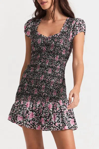 Loveshackfancy Trevor Dress In Raspberry Spice Latte In Multi