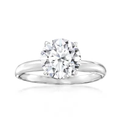 Ross-simons Lab-grown Diamond Solitaire Ring In 14kt White Gold