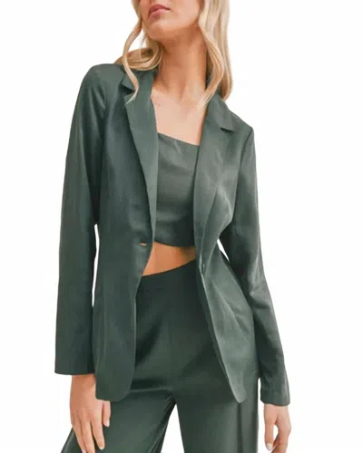 Sadie & Sage Evergreen Blazer In Dark Green In Multi