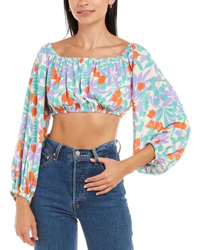 Traffic People Sofia Crop Top In Orange