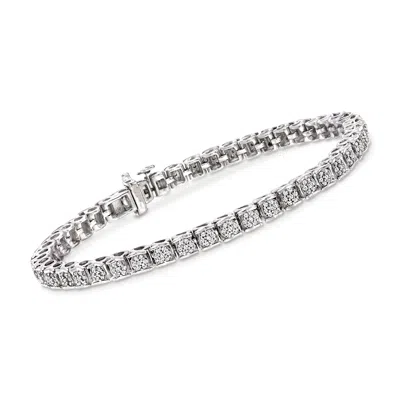 Ross-simons Diamond Bracelet In Sterling Silver In Multi
