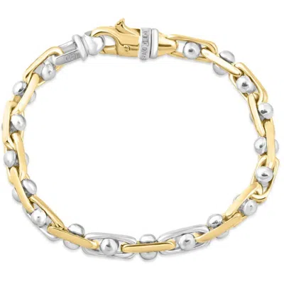 Pompeii3 Men's Link 14k Gold (51gram) Or Platinum (82gram) 6.5mm Link Bracelet 8.5" In Multi
