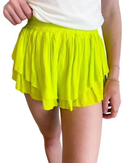Olivaceous Crushin' On You Short In Citrus In Multi