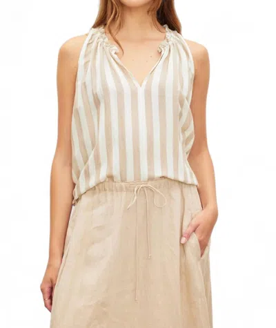 Velvet By Graham & Spencer Erica Tank Top In Khaki In Multi