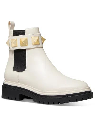 Michael Michael Kors Stark Womens Leather Chelsea Ankle Boots In Multi