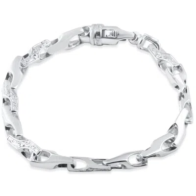 Pompeii3 Men's Designed 14k Gold (45gram) Or Platinum (73gram) Link Bracelet 8.5" In Multi