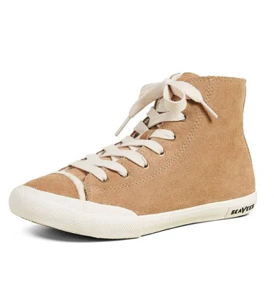Seavees Women's Army Issue High Wintertide Sneaker In Sand Suede In Multi