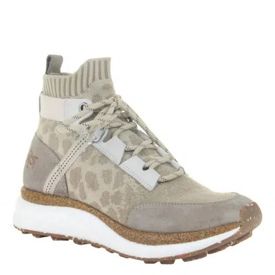 Otbt Women's Hybrid High Top Sneaker - Medium Width In Khaki In Multi