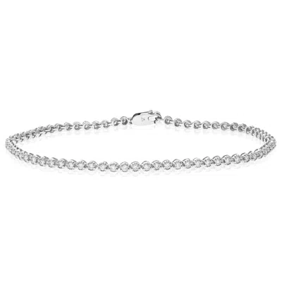 Vir Jewels 1 Cttw 67 Stones Round Diamond Bracelet 14k White Gold Prong Set 7 Inch In White