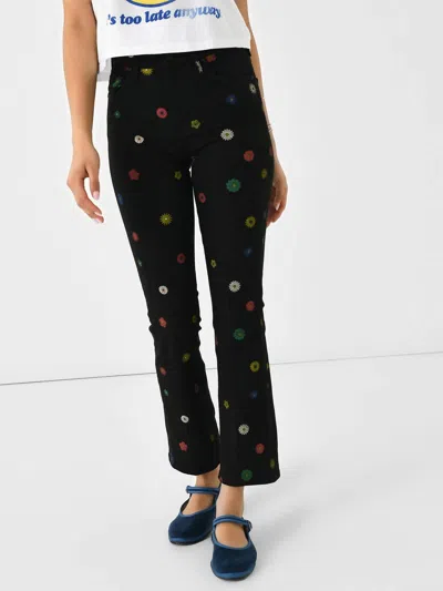 Mother Insider Flood Jean In Fresh As A Daisy In Multi