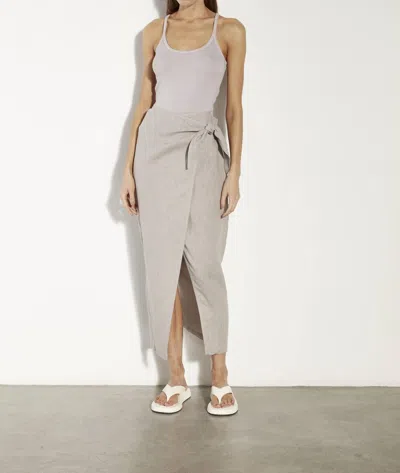 ENZA COSTA SILK KNIT U TANK IN QUARTZ 