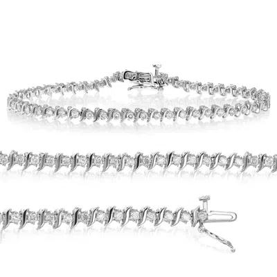 Vir Jewels 1.50 Cttw Si2-i1 Igi Certified Diamond Bracelet 10k White Gold S-link 7 Inch In White