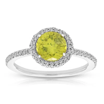 Vir Jewels 2 Cttw Yellow And White Diamond Engagement Ring 14k White Gold Bridal In White