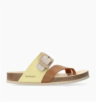 Mephisto Madeline Walking Sandal In Camel In Multi