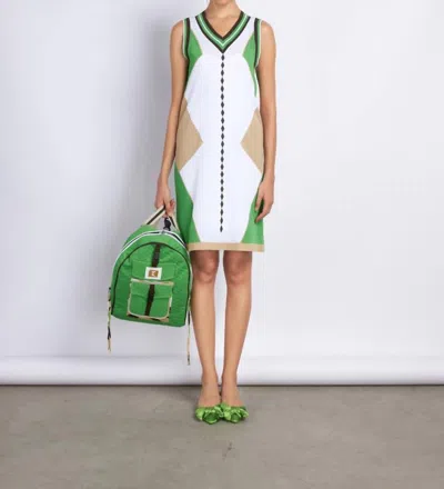 Tricot Chic Diamond Shift Dress In Cliente In Multi
