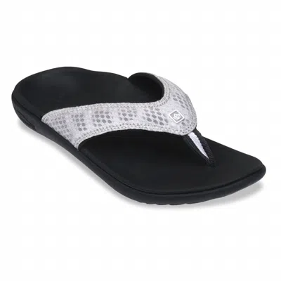 Spenco Women's Yumi Breeze Sandal In Black/silver In Multi