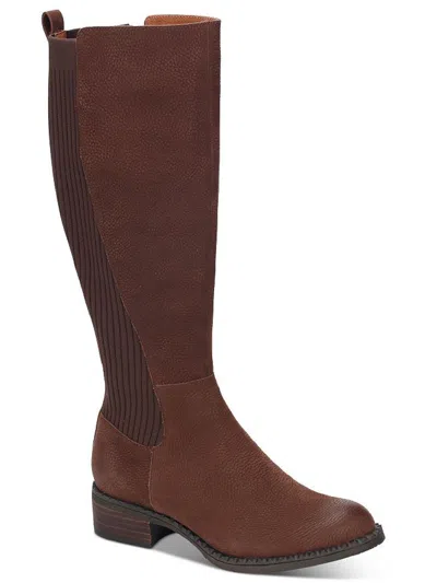 Gentle Souls By Kenneth Cole Best Chelsea Womens Leather Block Heel Knee-high Boots In Multi