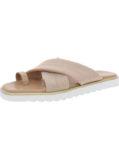 Nydj Ronna Womens Toe Loop Slip On Slide Sandals In Multi