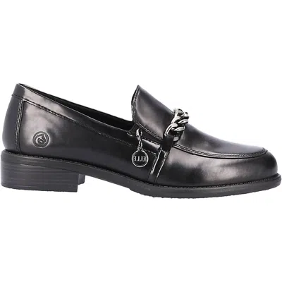 Remonte Women's Modern Tailored Loafers In Black/black In Multi