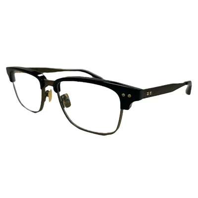 Dita Statesman Three Drx-2064-e-nvy-gld-55 Unisex Rectangle Eyeglasses 55mm In Multi