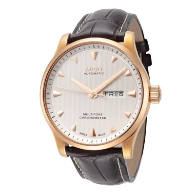 Mido Men's Multifort 42mm Automatic Watch In Brown