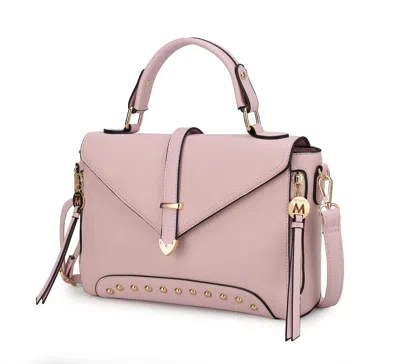 Mkf Collection By Mia K Angela Vegan Leather Women's Satchel Bag In Gold