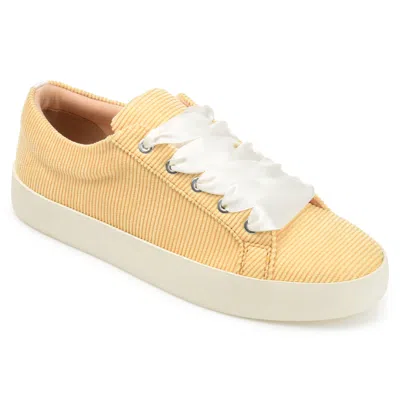 Shop Journee Collection Women's Tru Comfort Foam Kinsley Sneaker In Yellow
