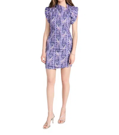 Isabel Marant Sibara Cotton Dress In Faded Night In Multi