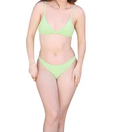 DIPPIN DAISYS PALMA BIKINI BOTTOM IN GREEN TEA 
