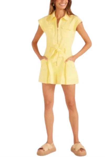 Minkpink Ayla Scalloped Playsuit In Pineapple In Multi