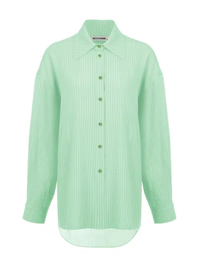 Nocturne Oversized Twin Set Shirt In Multi