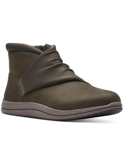 Cloudsteppers By Clarks Breeze Dusk Womens Faux Suede Booties In Multi