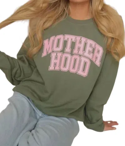 Charlie Southern Motherhood Sweatshirt In Evergreen In Multi