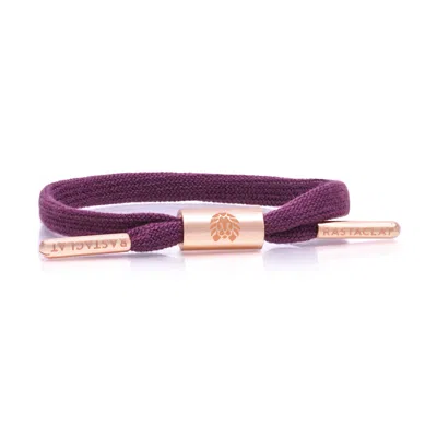 Rastaclat Original Hand Assembled Erica Single Lace Women's Adjustable Bracelet In Purple