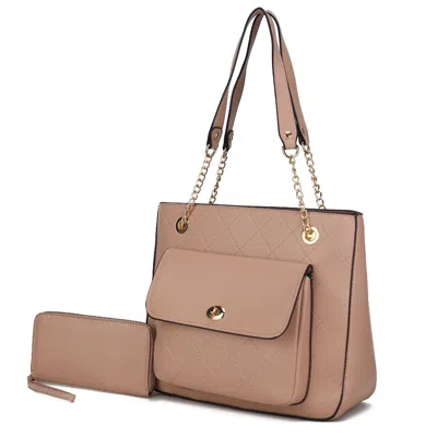 Mkf Collection By Mia K Jenna Shoulder Bag And Wallet- 2 Pieces In Multi