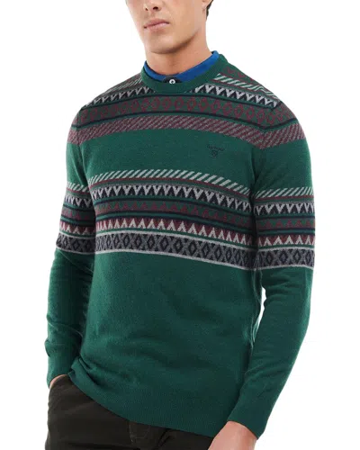 Barbour Winterborne Fairisle Lambswool Crewneck Sweater In Multi