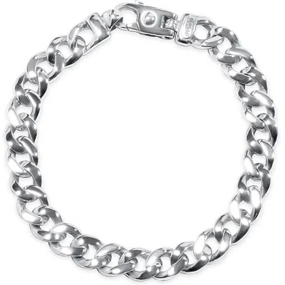 Pompeii3 Men's Cuban Link 14k Gold (45gram) Or Platinum (73gram) 9.5mm Bracelet 8.5" In Silver