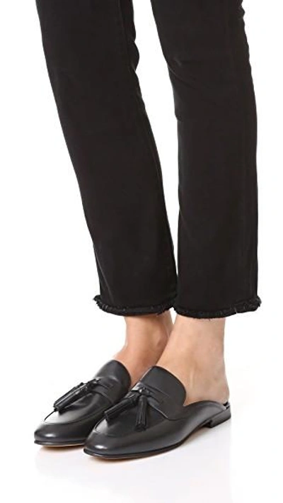 Shop Sam Edelman Paris Tassel Mules In Black