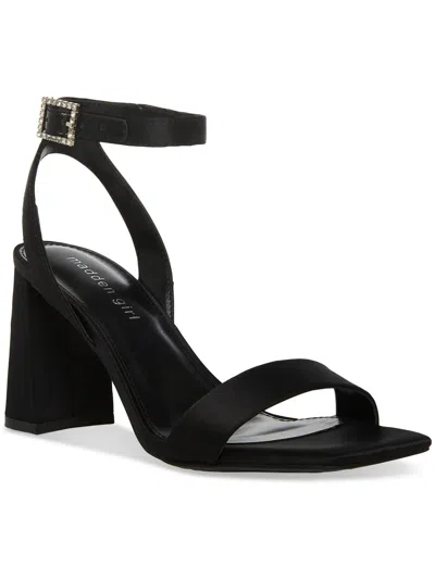 Madden Girl Sstar Womens Patent Ankle Strap Block Heel In Multi