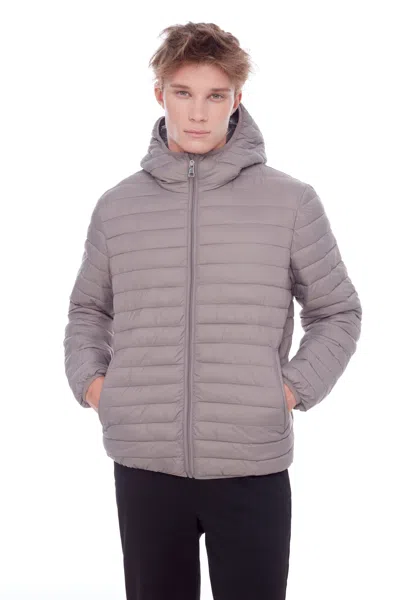 Alpine North Yoho Men's Men's Vegan Down (recycled) Lightweight Packable Puffer In Grey